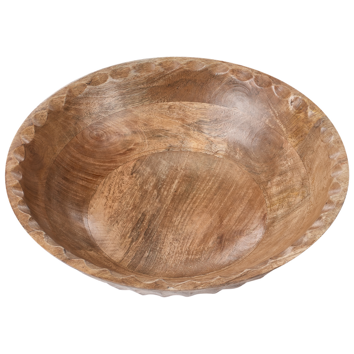 Beliani - SOHAG - Set van 2 schalen - Bruin - Mangohout