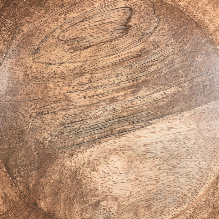 Beliani - SOHAG - Set van 2 schalen - Bruin - Mangohout