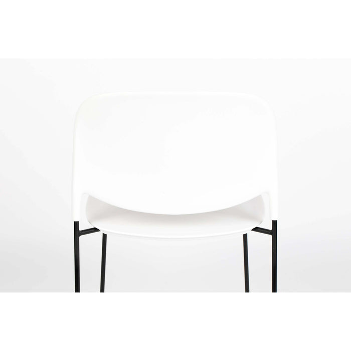 Housecraft Stacks Eetkamerstoelen Wit - Set van 4