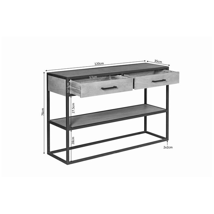 Starfurn Sidetable Denver | Mangohout en metaal