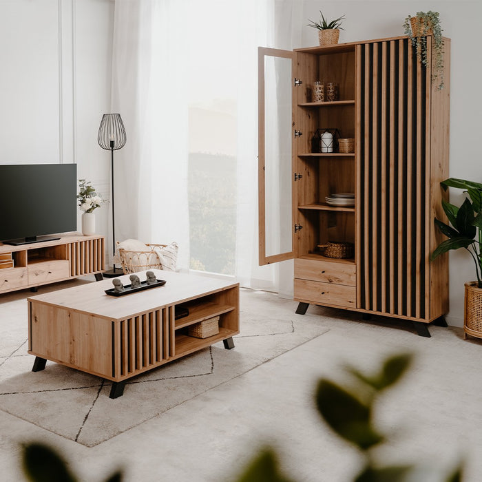 Calicosy - Vitrinekast Lublin - 92 cm - Eikendecor