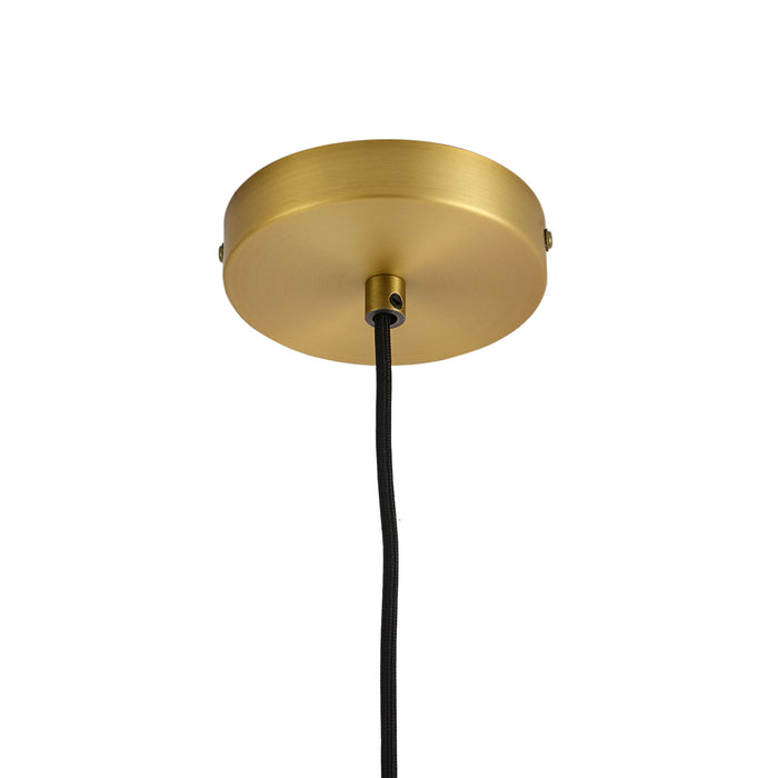 QAZQA Design hanglamp brons met helder glas - Domo