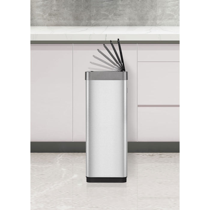 EKO Mirage X Sensor Recycler Bin 2x20 liter - RVS - Mat