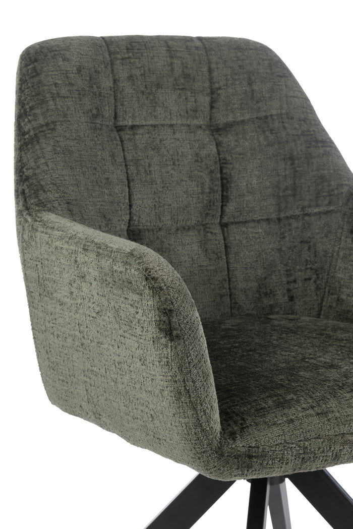 J-Line stoel Louna - ijzer|acryl - groen