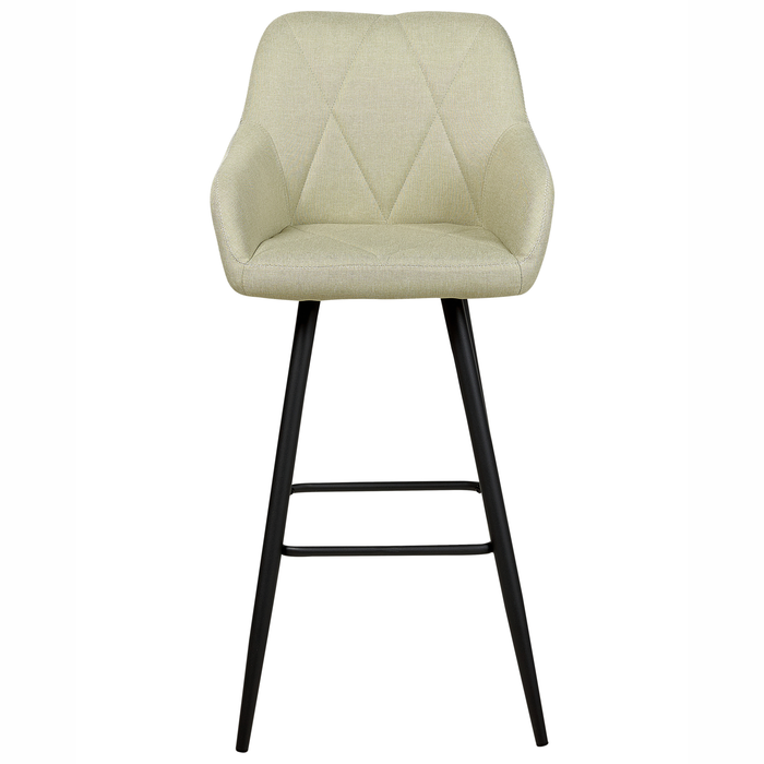 Beliani - DARIEN - Barkruk - Lichtgroen - Polyester