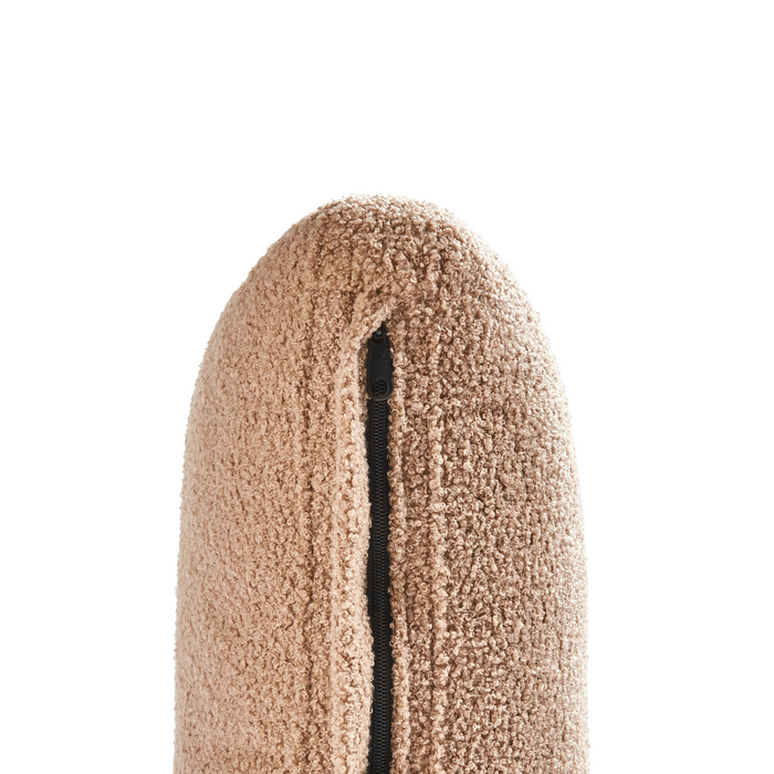 Beliani - EWRON - Chaise longue - Zandbeige - Rechtszijdig - Bouclé