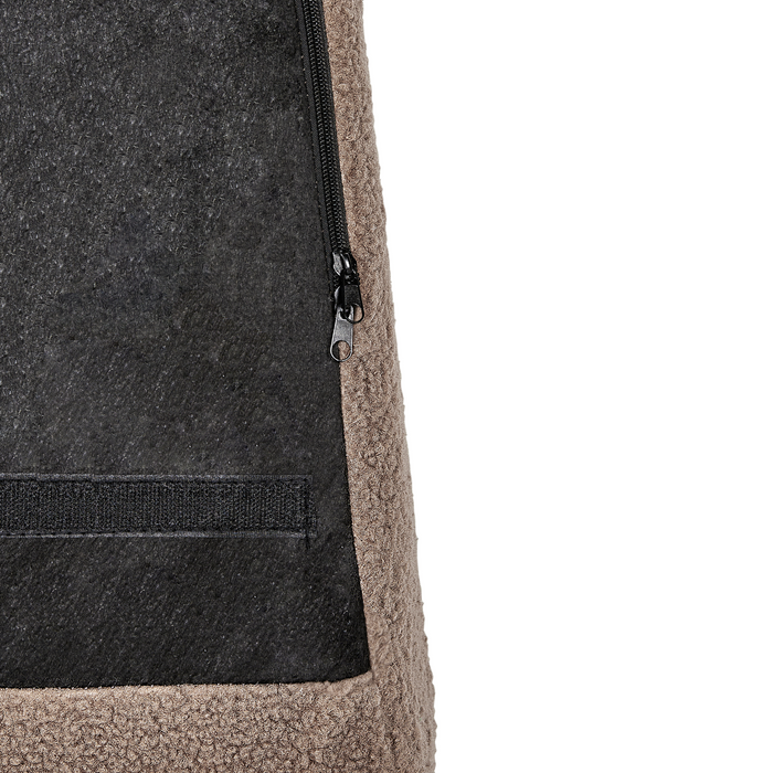 Beliani - DRAMMEN - Chesterfield fauteuil - Bruin - Bouclé