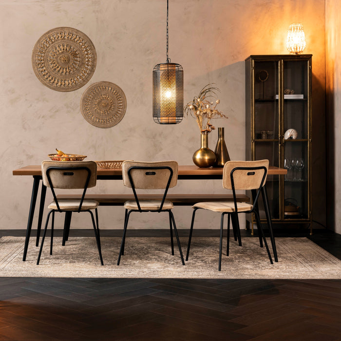 Dutchbone Rugged Vloerkleed 200 x 300 cm - Bruin