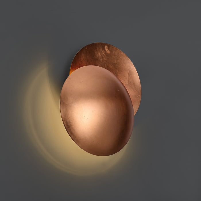 QAZQA Moderne wandlamp koper 34.5cm 2-lichts - Sunrise