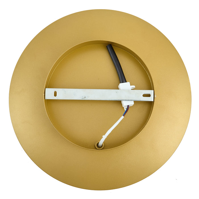 QAZQA Moderne wandlamp zwart met goud 34.5cm 2-lichts - Sunrise