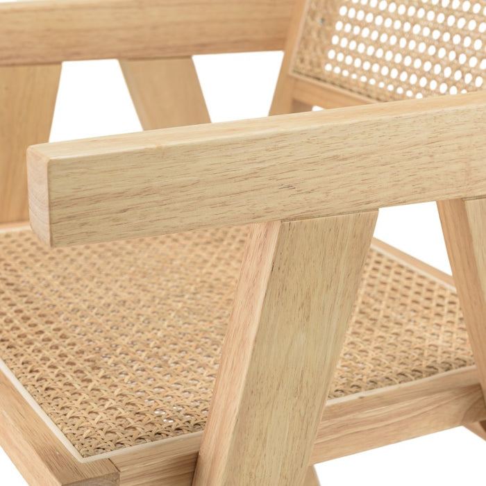 Macabane Eetkamerstoel Agathe rubberhout