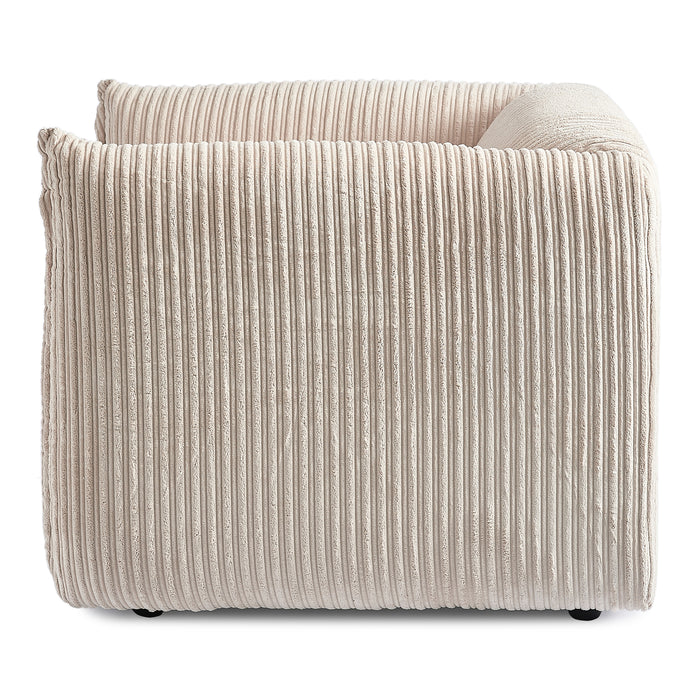 by fonQ Ribbon Fauteuil - Crème - Rib