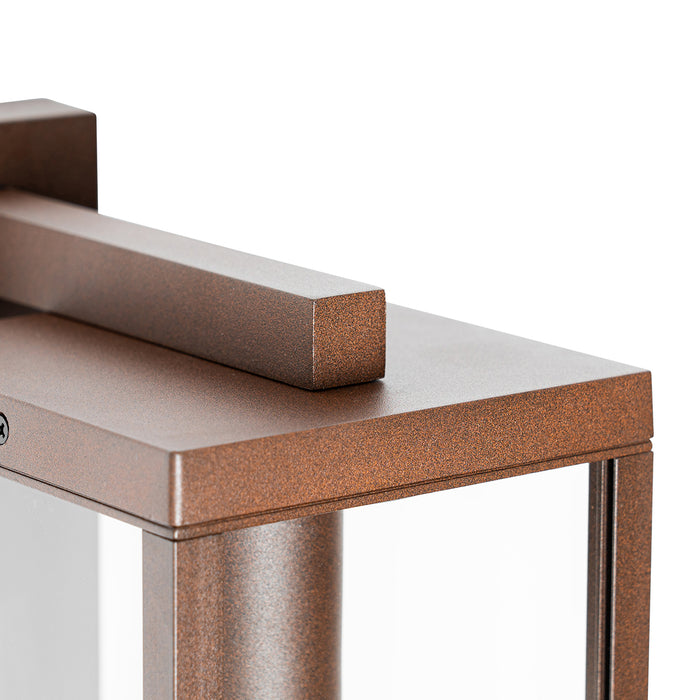 QAZQA Smart buiten wandlantaarn roestbruin IP44 incl. Wifi ST64 -