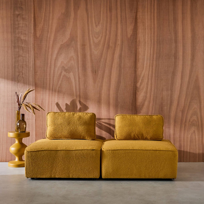 sweeek - Fauteuils boucléstof 1 zitplaats (set van 2)