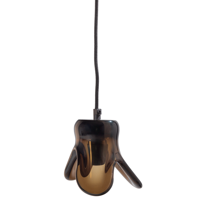 WOOOD Elle Hanglamp Groot - Glas - Groen - 17x25x22