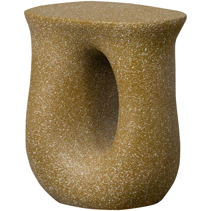 WOOOD Mason Bijzettafel Met Spikkels - Magnesium - Groen - 45x42x33