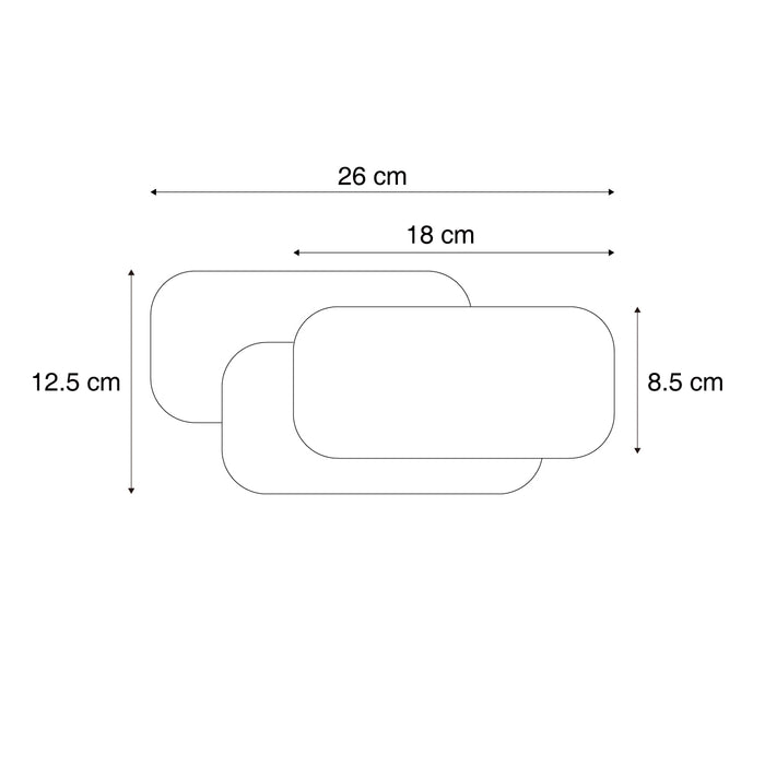 QAZQA Moderne wandlamp messing incl. LED 3 staps dimbaar - Dias