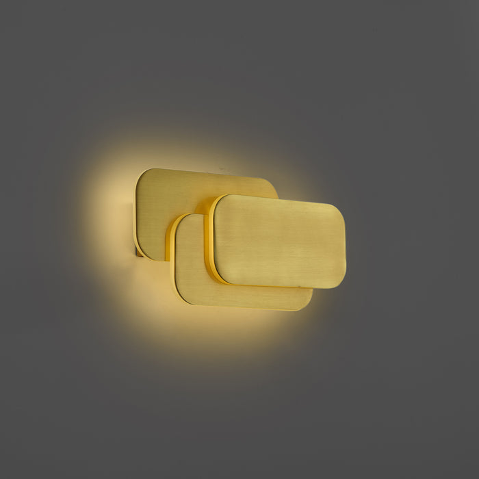 QAZQA Moderne wandlamp messing incl. LED 3 staps dimbaar - Dias