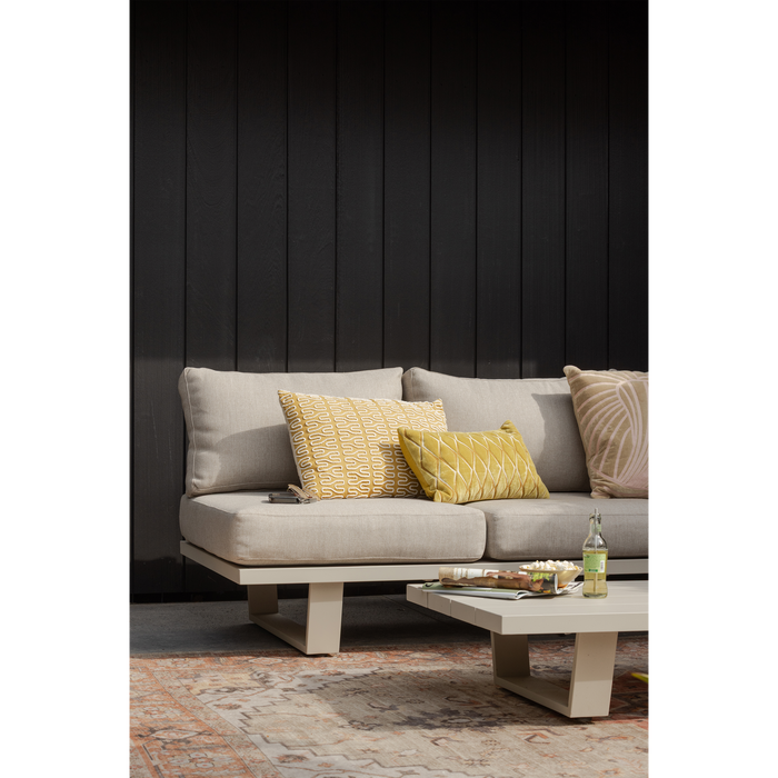 WOOOD Bear 3-Zits Tuinbank - Aluminium - Zand - All Weather -80x210x87