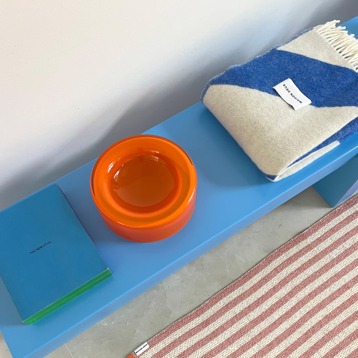 Maison Deux Swirl Plaid - Kobaltblauw / Wit