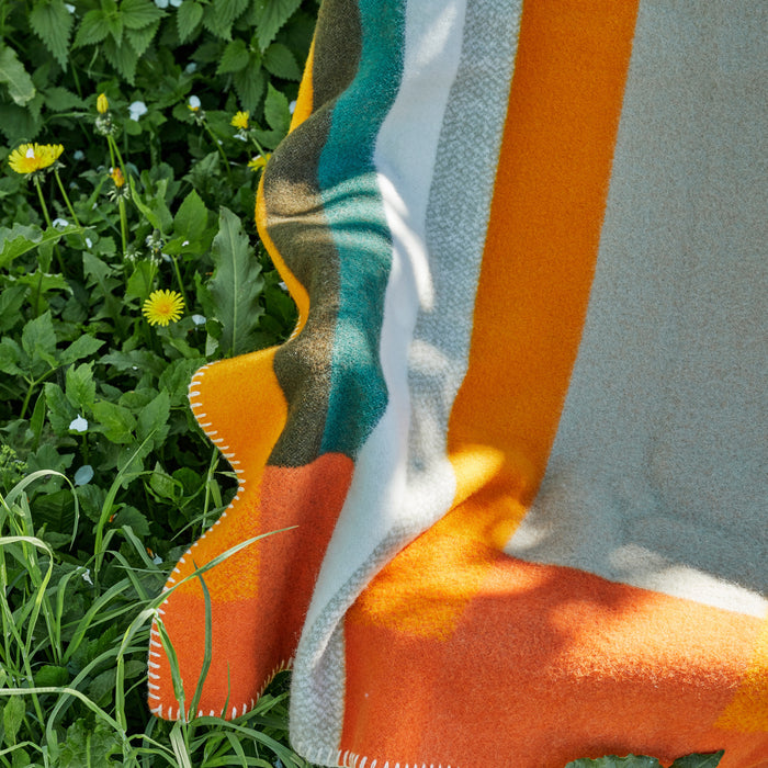 Røros Tweed Mikkel Plaid 100 x 135 cm - Oranje