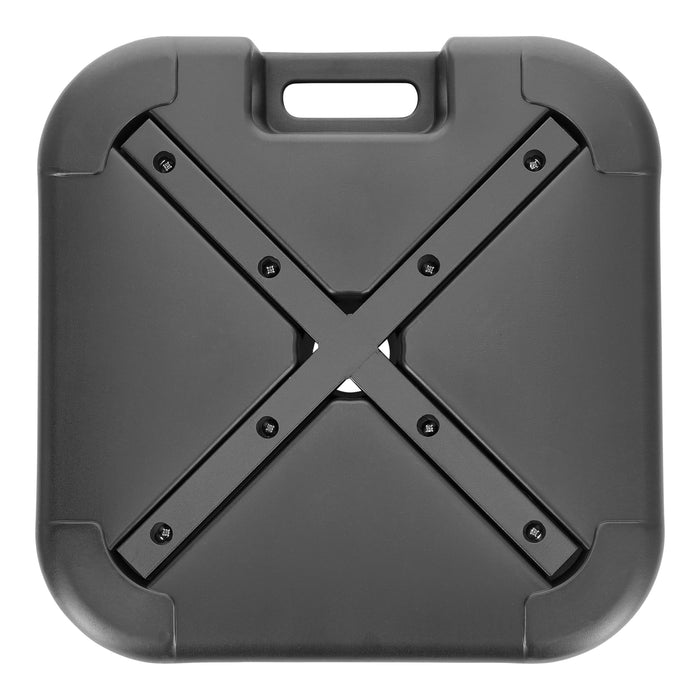 ACAZA Parasolvoet - Parasoltegels - Parasolvoeten - tot 24 kg - zwart - Vierkanten Parasolvoet - Parasol Voet - Parasol Tegels