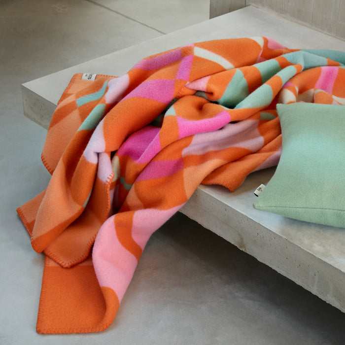 Røros Tweed City Plaid 100 x 135 cm - Oranje
