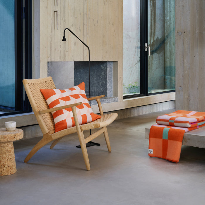 Røros Tweed City Plaid 100 x 135 cm - Oranje