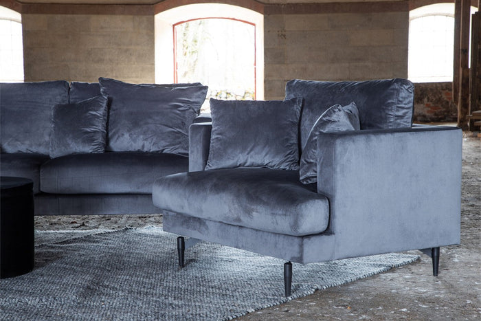 Matis Fauteuil - Grijs Velours