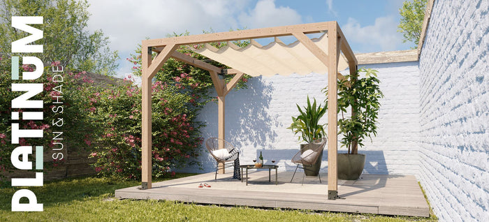Platinum Sun & Shade Harmonica Schaduwdoek - B290xL500 cm - Greige -