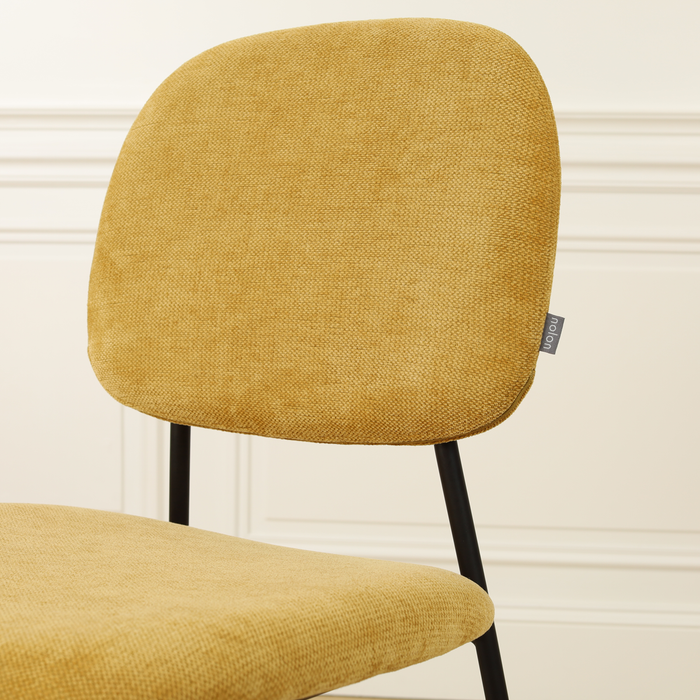 Nolon Jasmijn Barkruk Warm Oker - Zwart - 65 cm