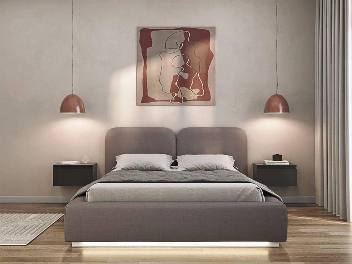 Selsey Design Bedframe Cremona chenille 160 x 200 cm met verlichting