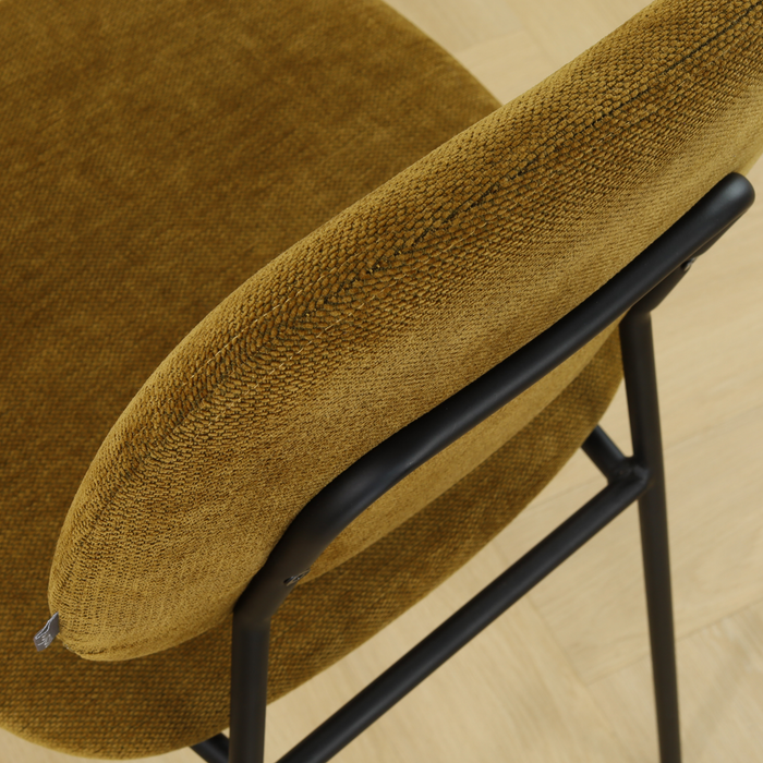 Nolon Jasmijn Barkruk Mosgroen - Zwart - 65 cm