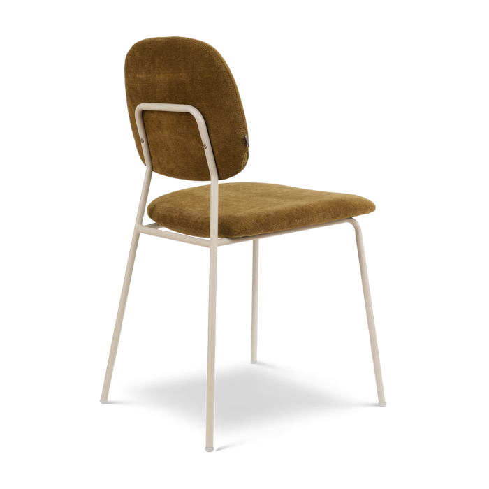 Nolon Jasmijn eetkamerstoel Mosgroen - Grijsbeige