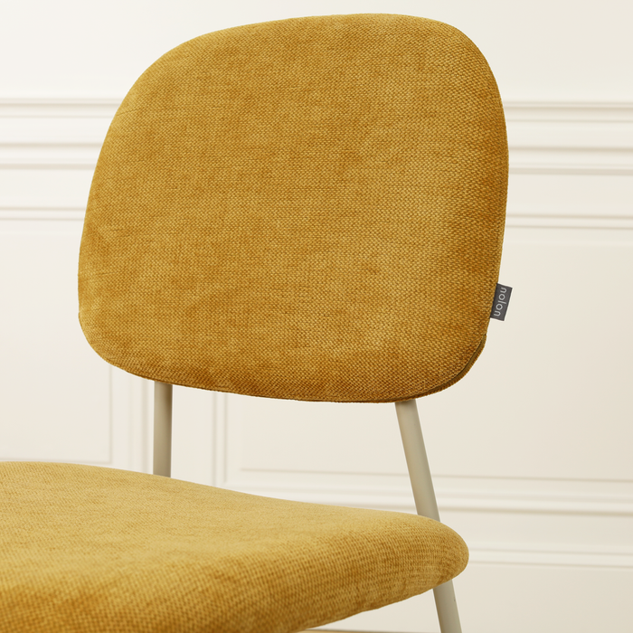 Nolon Jasmijn Barkruk Warm Oker - Grijsbeige