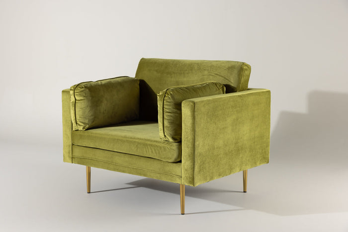 Renzo Fauteuil - Groen Velours