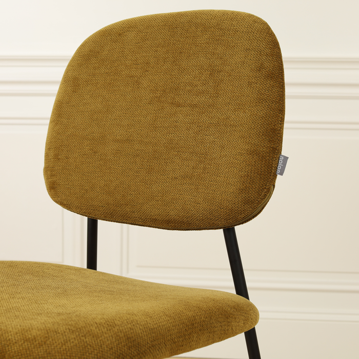 Nolon Jasmijn Eetkamerstoel Mosgroen - Zwart