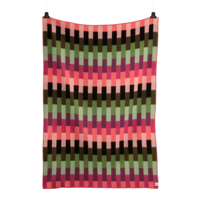 Røros Tweed Åsmund Plaid - Bold Roze / Groen