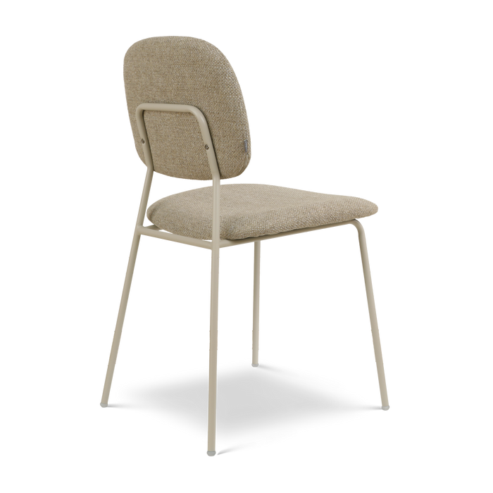 Nolon Jasmijn Eetkamerstoel Taupe Melange - Grijsbeige