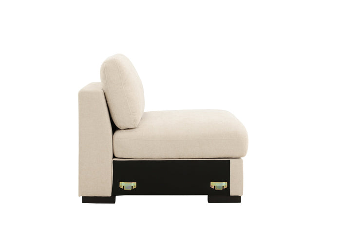 Fjôrd - Hoekbank Zonder Arm - Beige - 87x102x86cm - Salerno