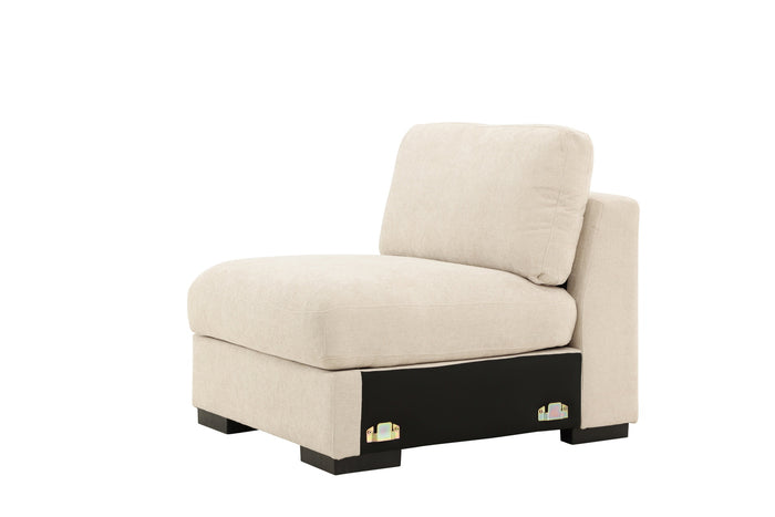 Fjôrd - Hoekbank Zonder Arm - Beige - 87x102x86cm - Salerno