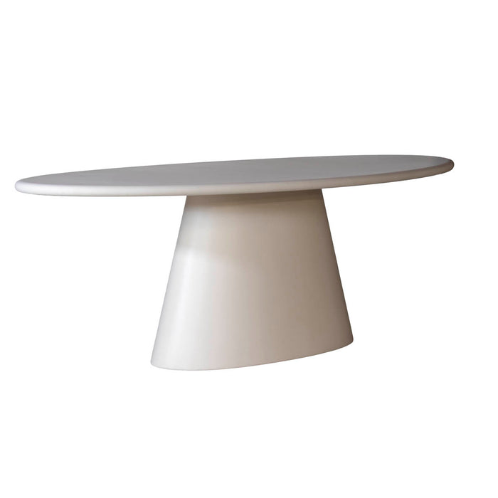 DÉJA Living - Eettafel Ovaal - Beige Eco Composiet - 200cm - Brunn