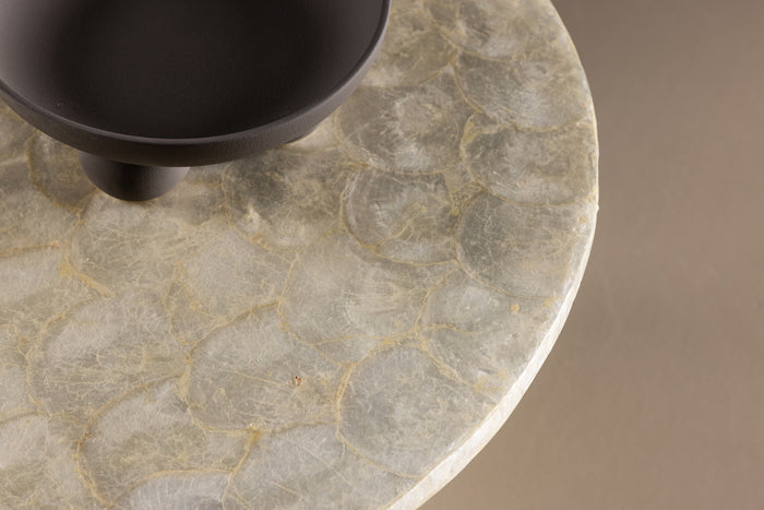 Fjôrd - Salontafel Rond - Beige Steen - 70x70x43cm - Smögen