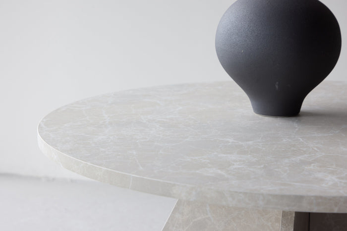 Fjôrd - Salontafel Rond - Beige MDF - 80x80x45cm - Bootcut