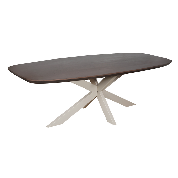 Starfurn Eettafel Madison Walnut | 280 cm | Deens Ovaal | Poot Sand