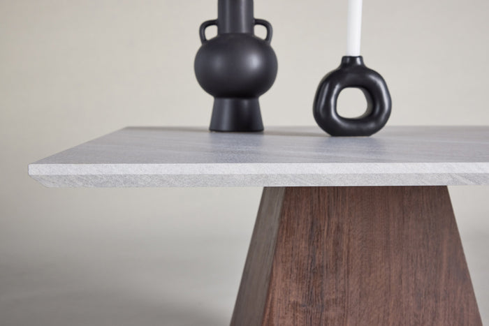 Fjôrd - Salontafel Vierkant - Lichtgrijs - 80x80x45cm - Cael