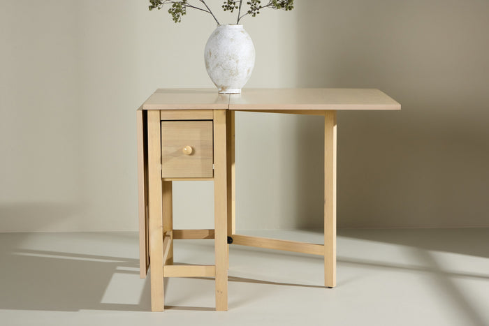 Fjôrd - Eettafel Uitschuifbaar - Naturel - 30x80x75cm - Edward