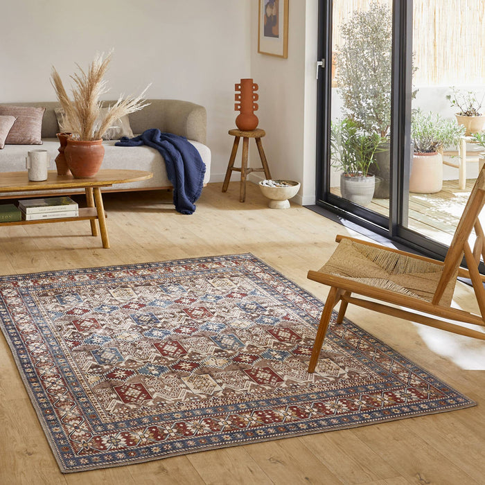 sweeek - Meerkleurig binnenkleed met Oosters|Perzisch patroon