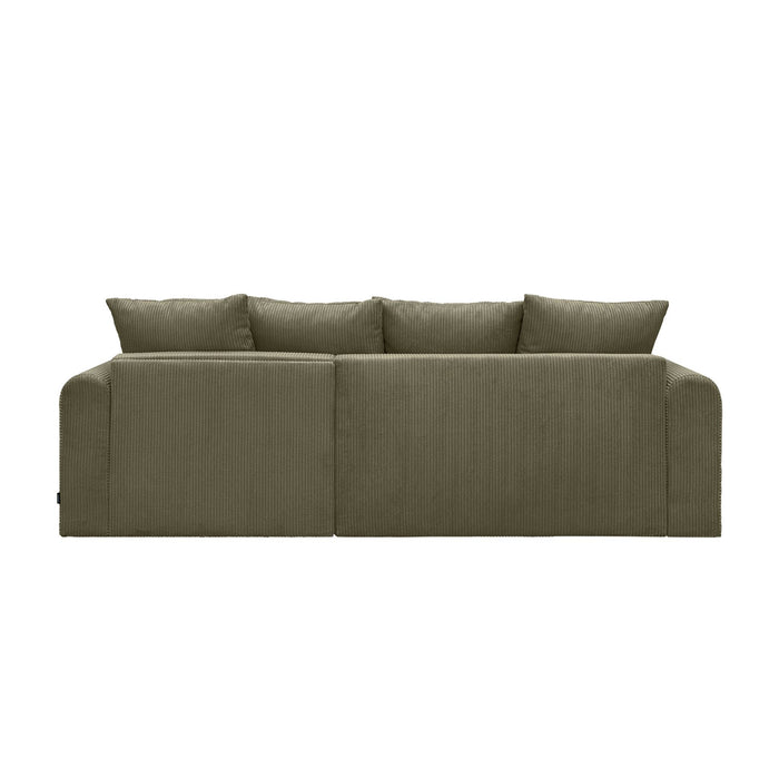 sweeek - 3-zits hoekslaapbank met omwisselbare hoek en opbergruimte in