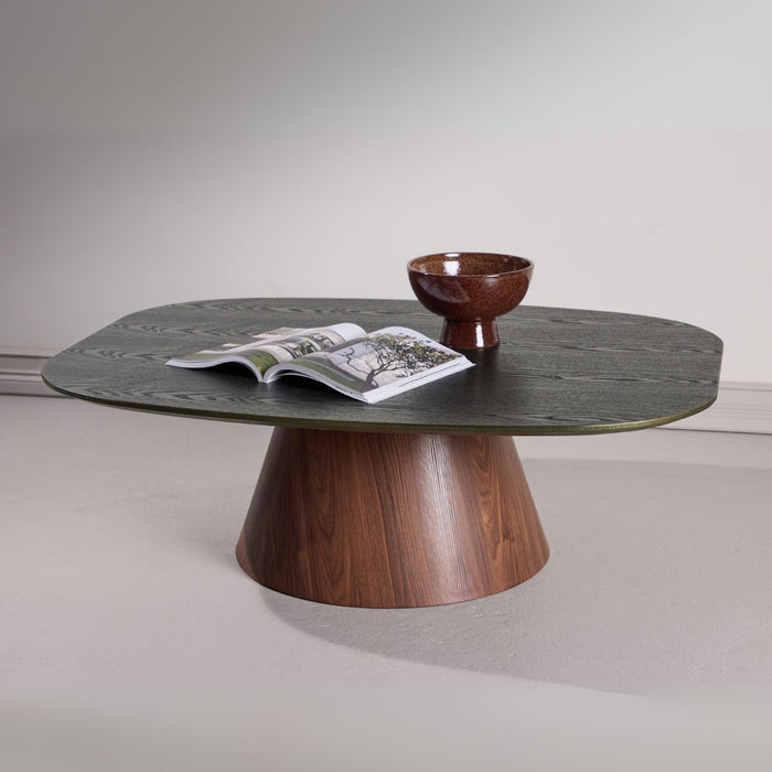 Fjôrd - Salontafel Deens Ovaal - Donkergroen - 120cm - Lanzo